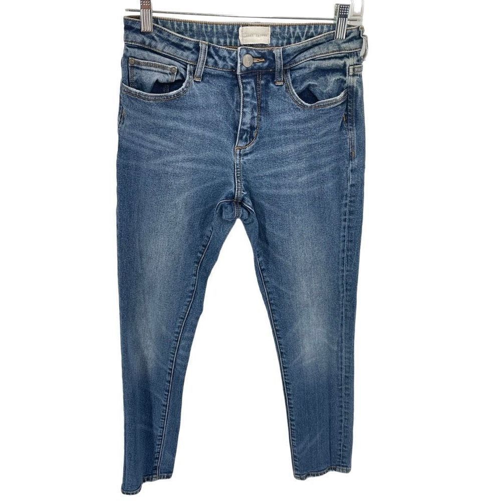 Gilded Intent Womens High Rise Skinny Jeans Distressed Stretch Blue Size 27x30 - Picture 12 of 13